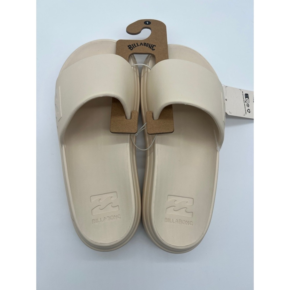 NWT Logo Billabong Cloud Slip On Slide Sandals